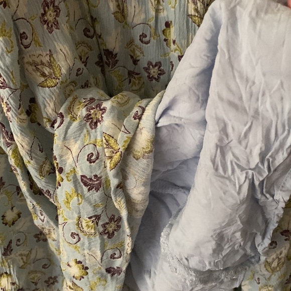 My Beloved Floral Rayon Button Front Lined Dress - Picture 6 of 8